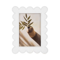 Polyresin Scallop Frame - 4x6 in.