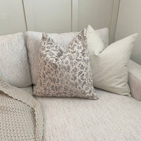 Floral Beige Pillow Cover