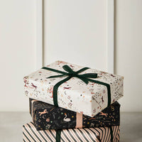 Ivory & Red Check Wrapping Paper