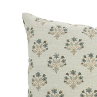Floral Block Print Pillow Cover