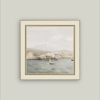 Sailboat Landscape Framed Art 9X9