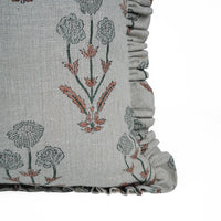 Linen Frill Pillow Cover