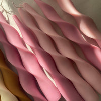 Pink Ribbon Candle Sticks