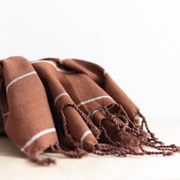 Oversized Woven Hand Towel in Cinnamon