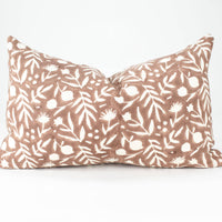 Aja Floral Block Print Pillow Cover