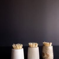 Chocolate Marble Toothpick Holder