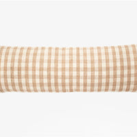 Reva Check - Tan Pillow Cover