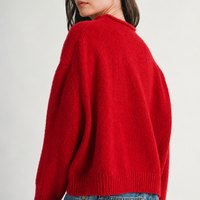 Brushed Mock Neck Sweater