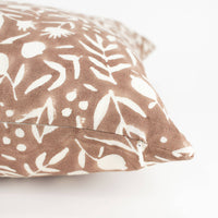Aja Floral Block Print Pillow Cover
