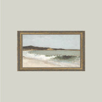 Beach Landscape Framed Art: 12x7