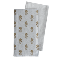 Gold Block Print Tea Towel