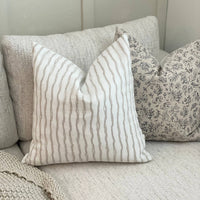 Floral Beige Pillow Cover