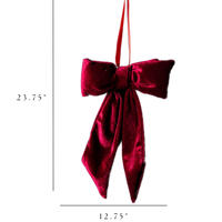 Red Velet Bow Medium