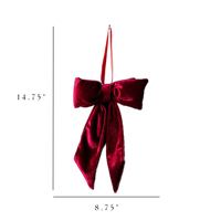 Red Velvet Bow Large
