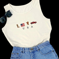 USA Embroidered Tank Top