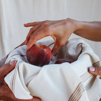 Oversized Woven Hand Towel in Café