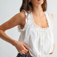 Embroidered Cotton Top