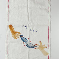 Oyster Cheers - Linen Tea Towel