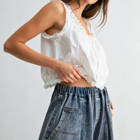 Embroidered Cotton Top