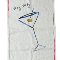 Very Dirty Martini - Linen Tea Towel