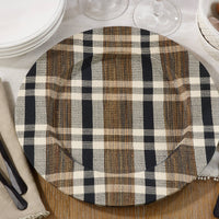 Plaid Hyacinth Charger