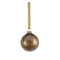 Gold Bead Glass Ornament