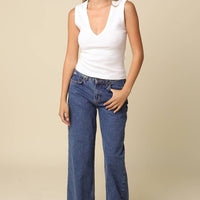 Kenny V-Neck Fitted Tank