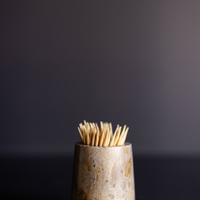 Chocolate Marble Toothpick Holder