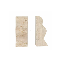 Travertine Bookends