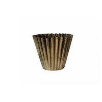 Fluted Brass Planter