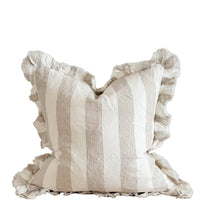 Ruffled Linen Pillow Cover