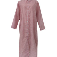 Striped Maxi Shirt Dress