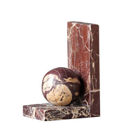 Marble Sphere Bookend Set