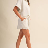Scallop Edge Collar Set