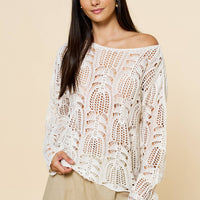 Crochet Boatneck Top