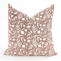 Aja Floral Block Print Pillow Cover