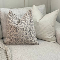 Floral Beige Pillow Cover