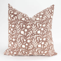 Aja Floral Block Print Pillow Cover