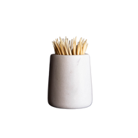 White Marble Toothpick Holder