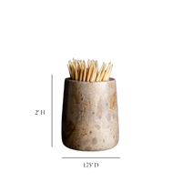 Chocolate Marble Toothpick Holder