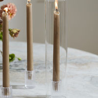 Fluted Glass Candleholder