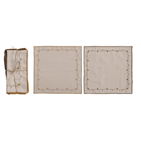 Floral Embroidery Napkins