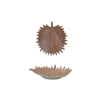 Stoneware Palm Frond Bowl