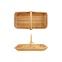 Hand-Woven Rattan Basket