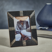 Black Ribbed Horn Frame (5x7)