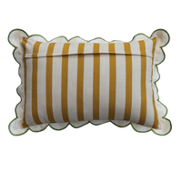 Contrasting Stitched Lumbar Pillow