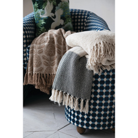 Woven Cotton Chenille Throw