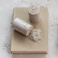 Travertine Salt + Pepper Shakers