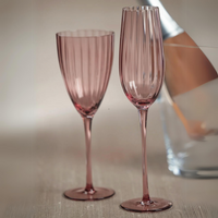 Mauve Optic Wine Glass