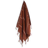 Oversized Woven Hand Towel in Cinnamon